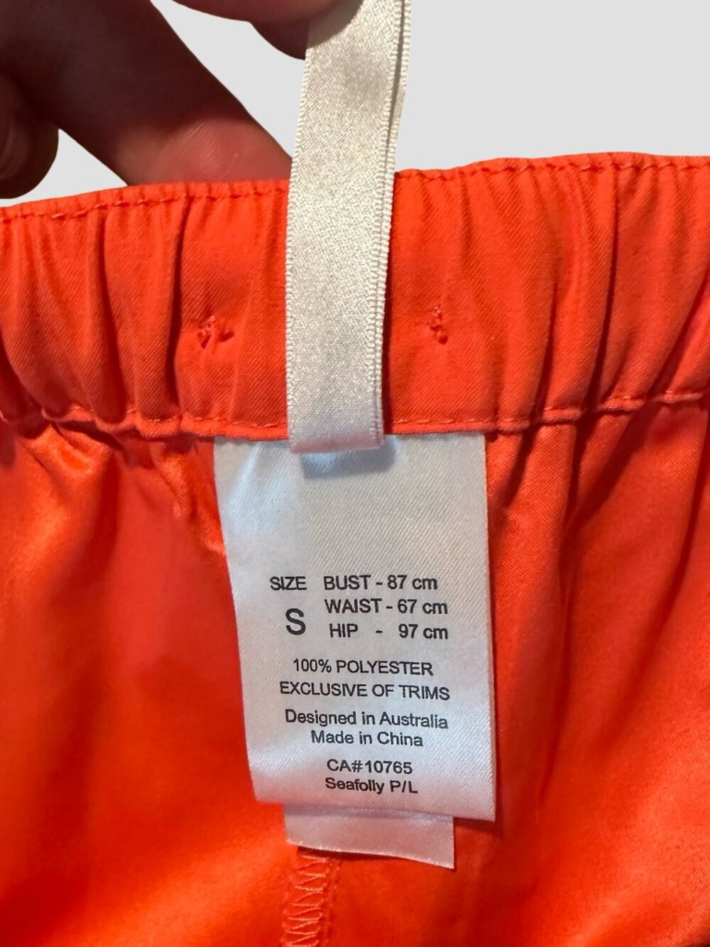 Seafolly Bella Vacation Shorts Size S Coral Orange Pool Boat Beach Shorts - Picture 7 of 10